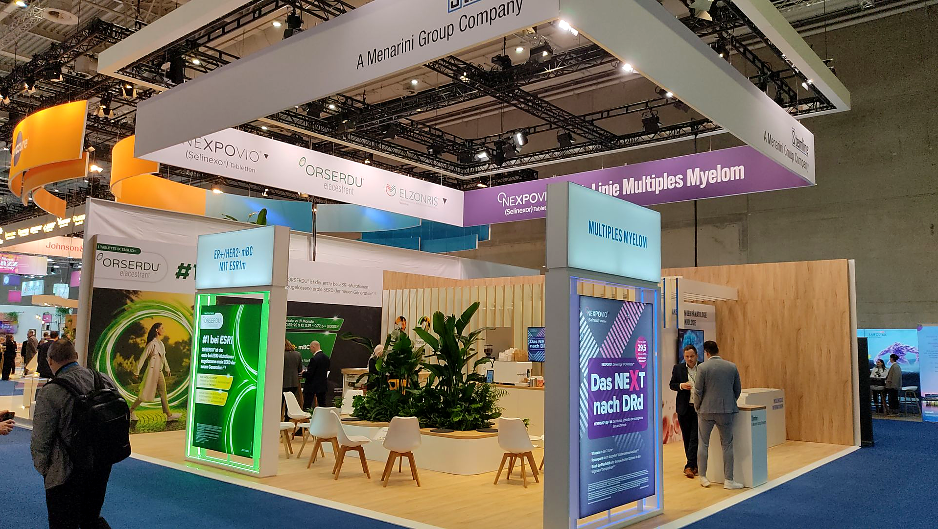 Catering for event agencies – Menarini trade fair booth
