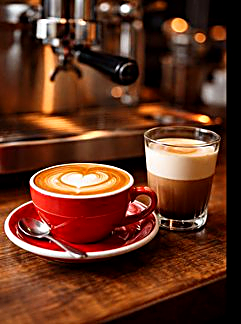 Coffee catering at trade fair booth – espresso bar